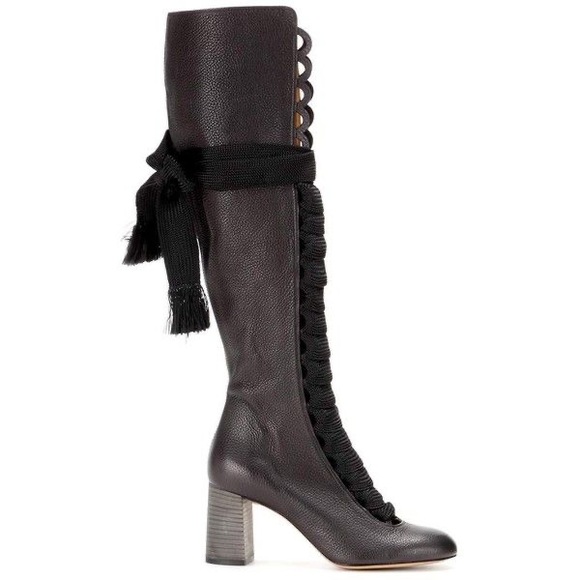 chloe harper lace up boots